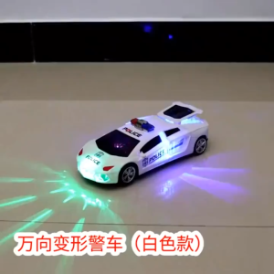 Toy car Electric Dancing Deformation Rotating Universal Police Toy Car Boy Kids Christmas Birthday