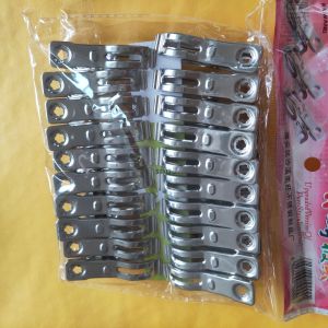 ที่หนีบผ้าห่มสแตนเลสที่หนีบผ้าซับน้ำลายกันหลุดสำหรับเสื้อผ้าที่หนีบตั๋วกันลมสำหรับตากเสื้อผ้าที่หนีบผ้าห่มแบบเปิดไซส์ใหญ่