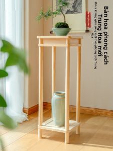 Floor-standing Antique-style Simple Solid Wood Flower Stand