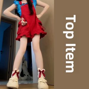 Homecore | College Style Two-Piece Set Cute Mini Skirt And Blouse Summer Outfit Cotton Material Round Neck Short Sleeve Loose Waist Design