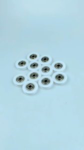 10pcs Roda Pagar Nilon Roda Gerbang Roda Katrol Bentuk U Ukuran 6x38x8mm