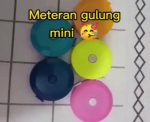 Meteran Gulung Mini 150 CM Praktis/ Meteran Kain Jahit/ Pengukur Serbaguna Roll Otomatis