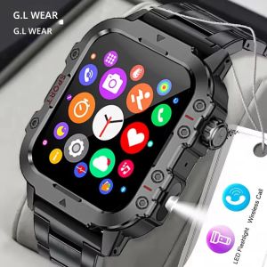 นาฬิกาอัจฉริยะ G.L Wear รุ่นใหม่ ปี 2025 สำหรับผู้ชาย  ติดต่อผู้ชายออกเดทกันได้  ออกกำลังกายกลางแจ้ง  ติดตามสุขภาพ  พร้อมไฟฉาย LED  โทรผ่านบลูทูธ  นาฬิกาอัจฉริยะสำหรับผู้หญิง