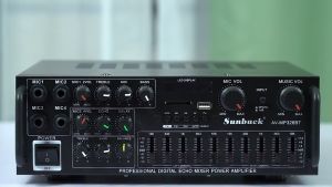 Amply bluetooth Amply mini bluetooth Amply karaoke gia đình SUNBUCK 326BT 220V/12V Amply mini công suất lớn 4 cổng Mic đa năng hát karaoke siêu đỉnh. Bảo hành 12 tháng