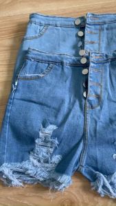 quần đùi jean kaki 4 nút dành cho nữ lưng cao big size smlxl ảnh thật cuối