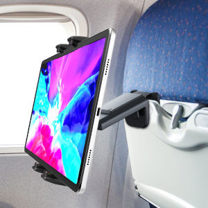 New Airplane Tablet Holder Travel Train Seat Cupboard Bar Handfree Foldable Phone Bracket Stand Desk Edge Grip 360 Rotation