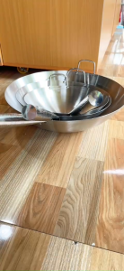 Chảo inox nguyên khối GUANG JLADA  chảo sâu lòng cán inox chuyên dụng chiên xào 30-34-43cm