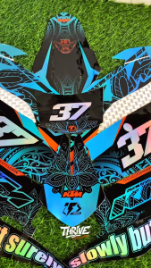 NEW DESIGN DECAL KTM HOLOGRAM PREMIUM TRAIL/SUPERMOTO BEBAS CUSTOM