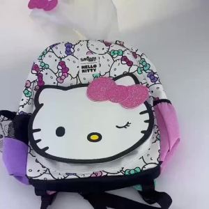 Australia Smiggle Original Childrens Schoolbag Girls Hello  shoulder backpack Kawaii 3-7 year modeling bags 14 inc