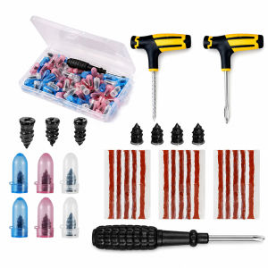 Tubeless Tire Repair Kit Car Motorcycle Bike Tire Puncture Plug Repair Tool Set Tire Studding Tool Kit