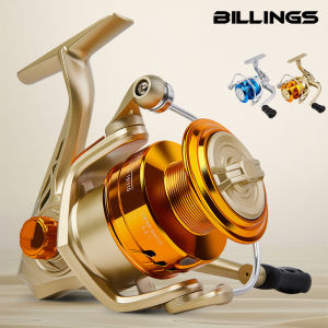 BILLINGS Spinning Fishing Reel For Freshwater Saltwater Ultralight Spool Fold Rocker Left/Right Interchangeable Easy to Carry