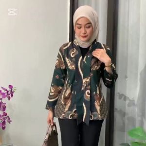 COD GRATIS ONGKIR Baju Batik Wanita Blus Busui Lengan Panjang Ful Resleting Depan Kualitas Terbaik Cocok Buat Seragam pelandang Dan Kantor kuliah. Banyak pilihan motif ready M L Xl XXL 3XL 4XL