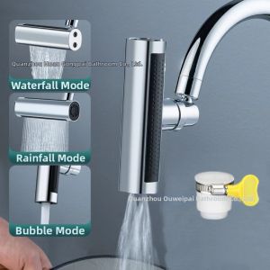 Splash Preventing Non-rainfall Style Rotatable Hot and Cold Kitchen Faucet Nozzle