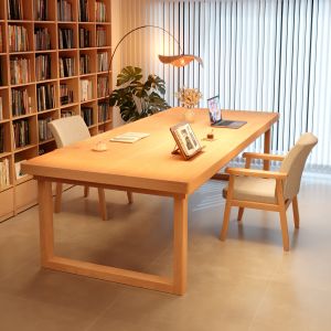 ZHUOHE | Wood Reading Study Table for Home and Office Use