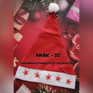TOPI NATAL LED MUSIC DEWASA & ANAK / TOPI NATAL LED MUSIK JINGGLE BELLS | CHRISTMAS HAT LED + MUSIC | PERLENGAKAPAN AKSESORIS NATAL | CLM-7810