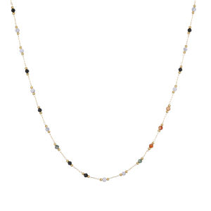Elegant Natural Stone Beaded Necklace for Women Colorful Exquisite Fashion Jewelry Vintage Choker Cool Sweet Accessories