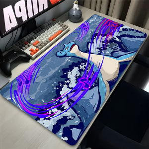 Bandai | Mouse Pad Large Gaming Accessories Lock Edge Rubber Keyboard Mouse Mat Laptop PC Gamer Desk Mat P-pokemon Lapras Mousepad