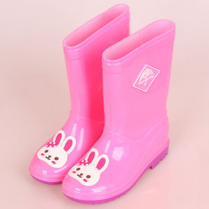 Thickened Cotton High-Tube Rain Boots Childrens Winter Rain Boots All-Season Water Shoes Large Size Kids Boots New Rain Shoes