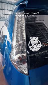 Baby In Car Baby On Board Decal Nhãn Dán Phản Quang Cảnh Báo Trên Xe Hơi