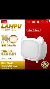AOKI Lampu Tidur Darurat Sentuh Dimmer 1200mAh
