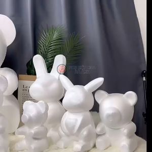 Sỉ Gấu Xốp 20cm Phôi Gấu 20cm Gắn Hoa Trang Trí | Phụ kiện hoa Hà Anh
