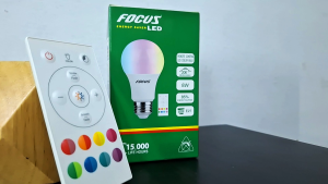 Focus Remote Controlled LED Color Bulb 8 Watts