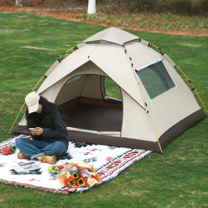 Tents for camping 2/4/6 person tent outdoor heavy duty picnic camping portable camping tools and equipment tent foldable automatic pop-up rainproof mosquito screen large space automatic speed opening 5 side ventilation panoramic camping tent
