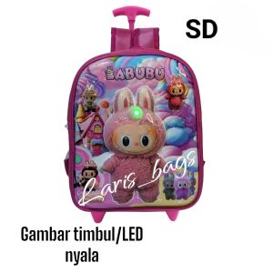 Tas sekolah anak perempuan TK/tas ransel anak SD/tas anak karakter lucu/tas anak terlaris/tas anak labubu/tas anak viral/tas anak karakter labubu/tas troli anak prempuan/tas dorong anak/tas troli anak cewe/tas anak/ransel anak/tas murah lucu