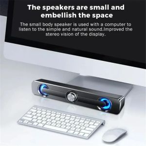High-quality Dual Speaker Computer Speakers Home Use Laptop Large Speakers USB Rectangular Bluetooth 5.0 Artistic Speakers