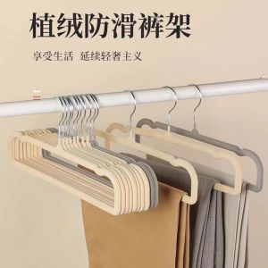 Thickened Clothes Drying Hanger Home Use No Trace Anti-Slip Shoulder Angle Large Coat Hanger Pants Rack for Clothing Care