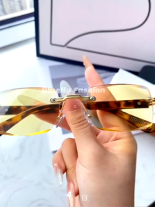 Mens Presbyopic Glasses Frameless Luxury Crystal High-Def Vision Anti-Blue Light Anti-Fatigue