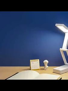 Lampu meja kecil lampu belajar pelindung mata lampu meja desktop asrama siswa lampu meja belajar lipat pengisian daya portabel lampu baca LED 3 warna 8W/dapat dilipat baterai tahan lama lampu malam samping tempat tidur kamar tidur