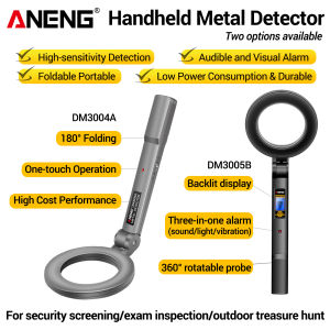 ANENG | ANENG DM3005B/DM3004A Handheld Metal Detector Dual Mode Alarm for Security Check Treasure Hunting Outdoor Inspection Universal