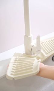 DigiDrive แผ่นซิลิโคนรองก๊อกน้ํา กันลื่น สําหรับห้องครัว เหมาะสำหรับอ่างล้างจาน อ่างล้างหน้า แผ่นรองก๊อกน้ำ แผ่นซิลิโคนกันน้ำกระเด็น