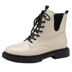 Josiny | British Style Lace-Up Elevated Boot