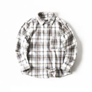 American Style Plaid Flannel Brushed Warm Breathable Loose Casual Collar Long Sleeve Shirt Men Autumn Season Polyester Fiber