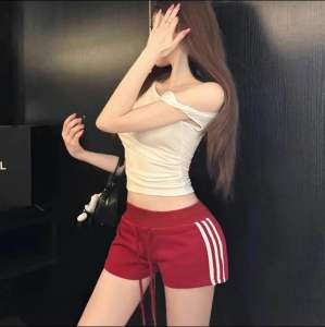 ML กางเกงขาสั้น ลำลองสำหรับผู้หญิง ใส่สบาย