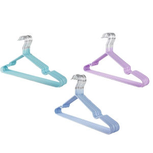 BUYYES Non-Slip Hangers Heavy Hangers Space Saving Metal & Rubber Coating Clothes Hangers for Jeans Slacks Suit Coat Rack