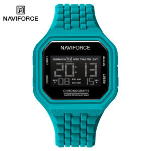 NAVIFORCE Fashion Electronic Watches Stopwatch Countdown LED Light Military Wristwatches Waterproof Sports Watches