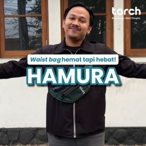 TORCH Hamura Tas Pinggang Selempang Ringan Anti Air Pria Wanita - Waistbag Sling bag Cross Body Waterproof