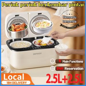 (1 YEAR WARRANTY) X11AOMI 5L Low Sugar Rice Cooker periuk nasi Household Large-Capacity Multi-Functional Non-Stick Smart Double-Gallon Rice Cooker