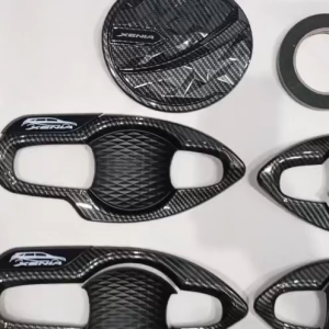 Paket Handle Door Outer Mangkok Tank Cover Mobil Daihatsu Xenia 2022 Carbon Glossy