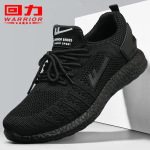 Mens Breathable Mesh Slip-On Shoes Anti-Slip Casual Summer New Style Warrior Mens Footwear Comfortable Odor-resistant Shoes