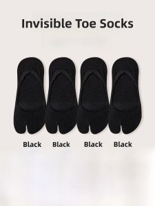 JINGCHI | Summer Thin Two-Finger Womens Socks Separate Toe Dividers Flip Flop Friendly Breathable Lightweight Footwear Crystal Sprinter