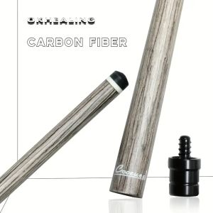Customized 100% Carbon Fiber Billiard Shaft Wood Print Professional Black Technology Low Deflection Pro Taper Extra Spare Shaft for Pool Cue Stick