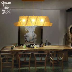 ZHUMUCHUANSHUO | Bamboo Artistic Restaurant Pendant Light