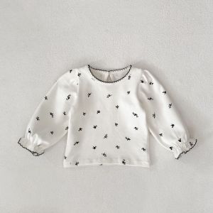 New autumn baby clothing for 0-3 years old comfortable and soft long sleeved top for baby girls available in 2 colors
