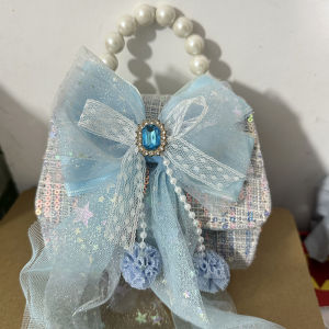 Shiny Pearl Girls Crossbody Bag Summer Fashionable Decorative Handbag Little Girls Handbag Sparkling Cute Bag Toy for Kids