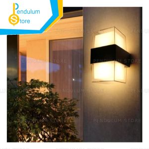 Lampu Dinding Acrylic Tabung Balok Warm White LED Wall Light Minimalis Indoor Outdoor Waterproof IP65 Dengan Lampu LED 2 Arah