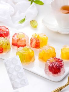 DIY Child-safe Jelly and Pudding Molds Flower-shaped
